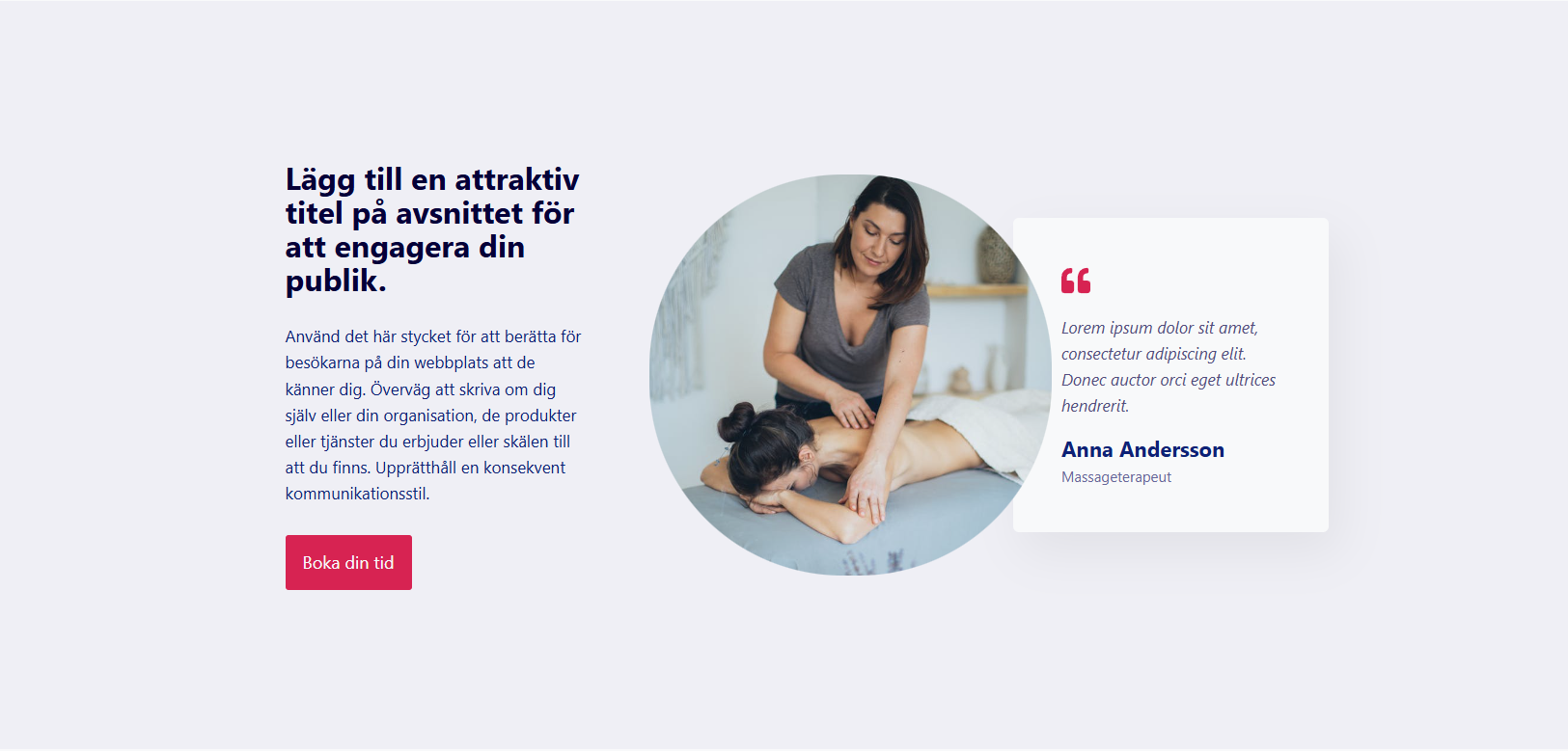 Presentation av tjänsteleverantör